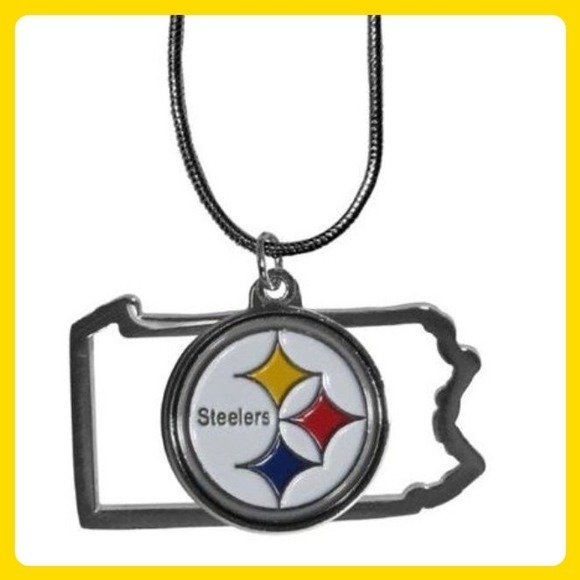 Siskiyou Pittsburgh Steelers PA State Charm Necklace NFL Fan Gift - Picture 1 of 1